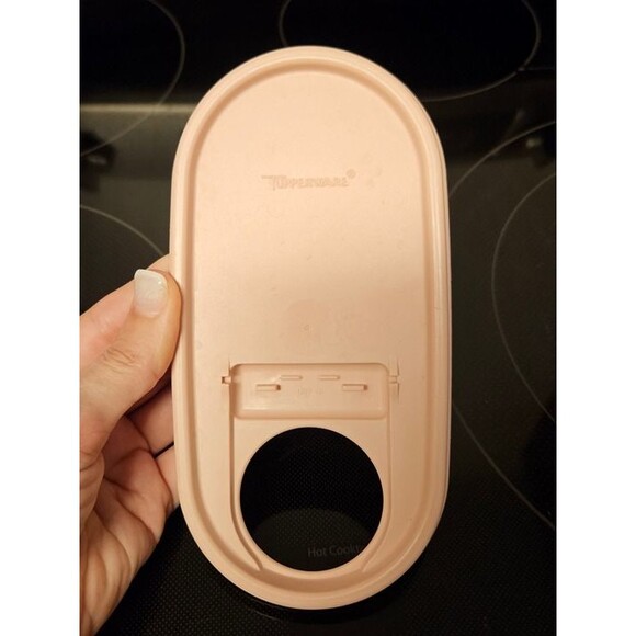 Vintage Tupperware Oval Modular Mates Pink Lid 1617-17 Parts Only READ - Picture 1 of 2